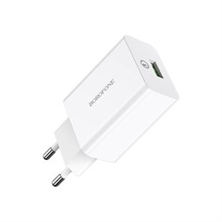 Блок питания сетевой 1 USB, 1 Type-C Borofone BA94A, 5V, 3.0A, PD30W/QC3.0, цвет: белый 4e5PAtBeifaEo0WxXj2F82 - фото 1017