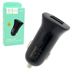 АЗУ 12/24V USBx2 (3.1A) DENMEN DZ06 Black lUF2EzYWi8aeDqHrW3WVA0 - фото 1051
