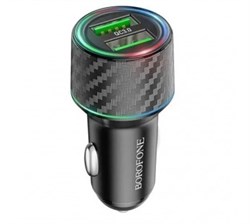 Автомобильный адаптер питания BOROFONE BZ21A Brilliant 36W QC 3.0 (черный) -tio9Q9JgqwhqXajn7llA2 - фото 1053