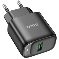 Блок питания сетевой 1 USB HOCO C140A Smart, PD18Вт, QC3.0, чёрный xyTDWiy3g021eBflJDDFb1 - фото 1072