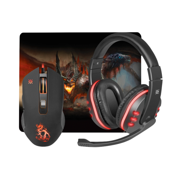 Набор мышь+коврик+наушники Defender MHP-006 Devourer игровой FCqXxFxBjErvj6suQhfQ42 - фото 260459