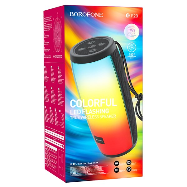 Колонка портативная Borofone, BR20, Sound Wave, Bluetooth, цвет: чёрный 0yydAzZ8hUjqelg-PeRFV2 - фото 267857