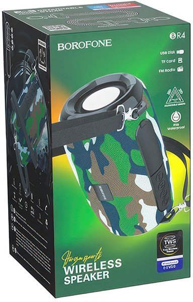 Портативная колонка Borofone BR4 bluetooth 5.0 microSD камуфляж PH9fzgY8jXZTr3FcEzH813 - фото 267879
