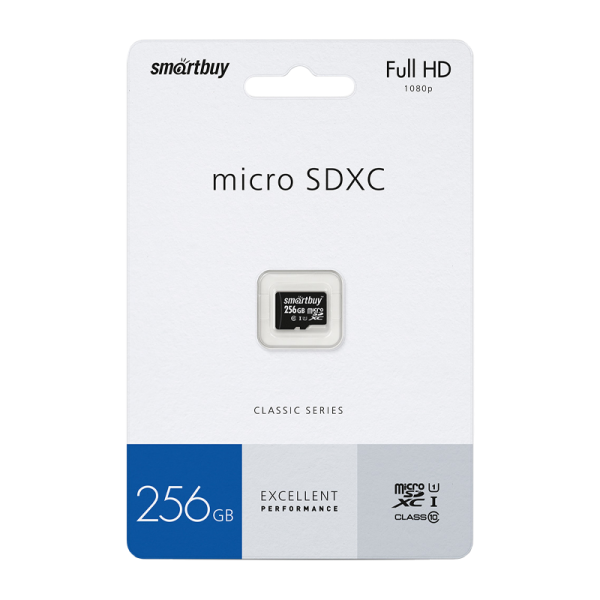 Карта памяти microSD Smartbuy 256GB Class10 UHS-I (U1) 80 МБ/сек без адаптера iWuCjnlPiQPXfPk9GULVT0 - фото 267915