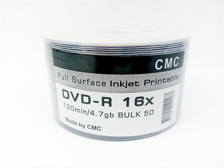 Диск DVD-R CMC Full Ink Printable 4.7GB H1iWkPQPhgCcl4zs6vVJf2 - фото 267933