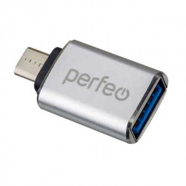 Адаптер Perfeo USB на micro USB c OTG, 3.0 (PF-VI-O012 Silver) серебряный LTdAUrrghwrJSCdJwcgYb0 - фото 280453