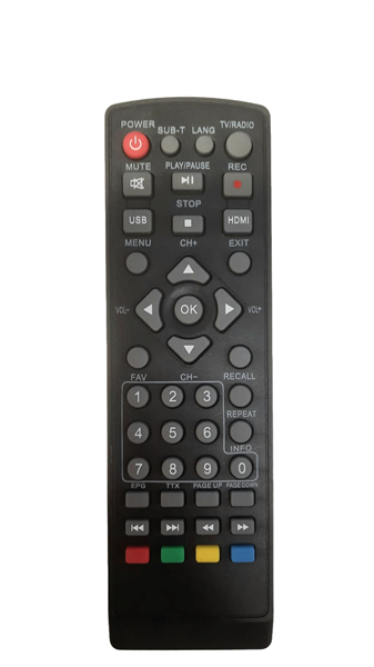 Пульт для ресивера DVB T-2 TbiZiR9cgCxbLi2WAyVN82 - фото 340141