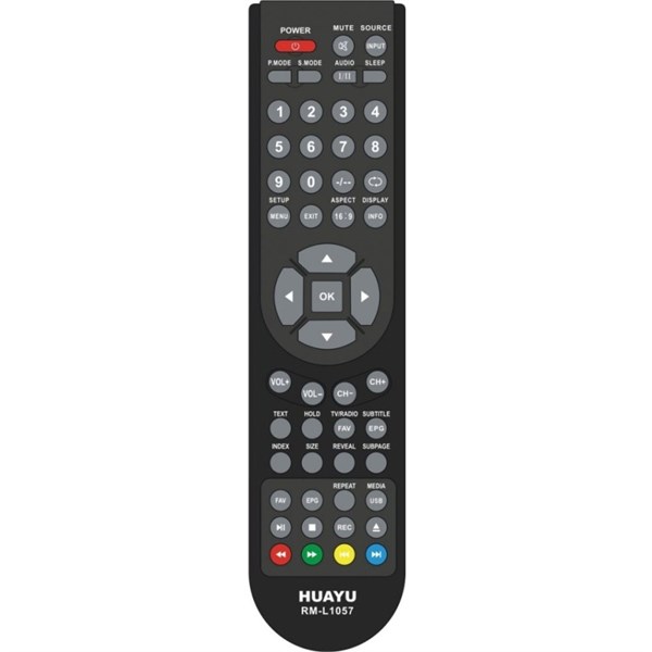 Пульт ДУ универсальный HUAYU Izumi, Polar RM-L 1057 LCD TV 9b7XIlBvgTVf33d0b7PU71 - фото 368799