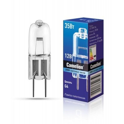 Camelion JC 35W G4 (Эл.лампа галоген.без рефлектора, 12V d1bmDgUrj2UhYqOqVc7Aq2 - фото 369210
