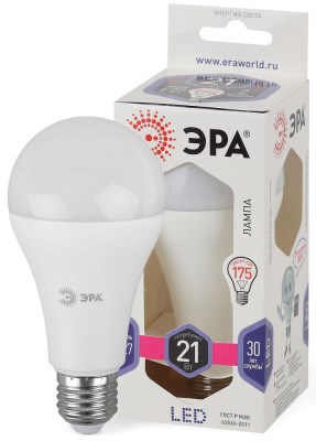 Лампа светодиодная ЭРА A65 E27 21W 6000К 170-265V груша rNPMXzfPi0K-uVVcHeNos3 - фото 369365