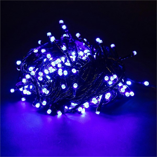Гирлянда 100 LED 6м. провод чёрный, синяя EJE2MdnxhHGV5sGX-Hzmt0 - фото 369547