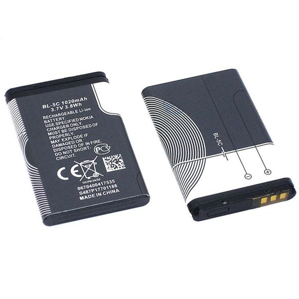 Аккумулятор для телефона BL-5C JY-2414 (1020mAh 3.7V) -CFp9fhOidf10jNooVRhB3 - фото 370065
