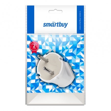 Вилка Smartbuy, прямая без заземления белая 10А 250В (SBE-10-P04-w) ghhh6C-cjoOWdmln8fGVD3 - фото 370153