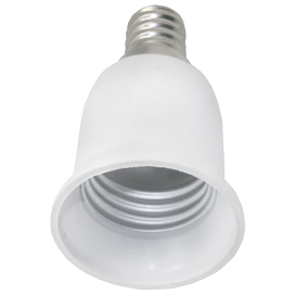 Ecola base Переходник с цоколя E14 на E27 Белый A4T14WEAY Jas5hVs9j2A-0Pbw071OX2 - фото 370548