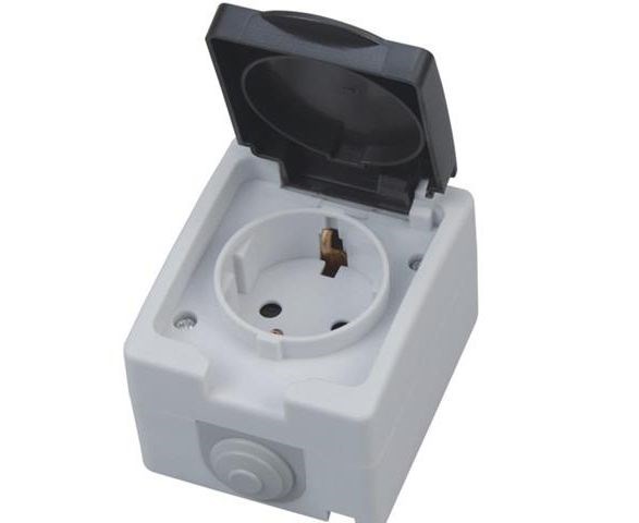 Horoz накладная одинарная розетка с заземлением ATOM 250V IP54 juiC1StIjkyKo6xdz1rbG0 - фото 370583