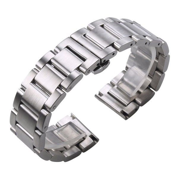 Браслет для часов L22 стальной (бабочка) lwYppPIoiCUC8fO560gh40 - фото 371346