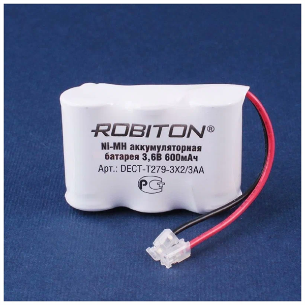 Аккумулятор Robiton DECT- T279 3X2/3хR6 600mAh, 3,6V (13470) q7vjrPEngAGJmXxN92l3G3 - фото 371581
