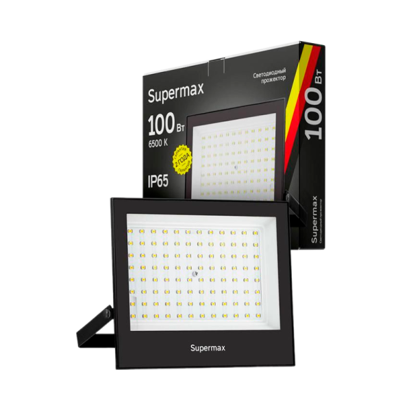 Прожектор светодиодный Supermax 100W IP65 6500К холодный uSzhoUoVii9OE0nnlQbGp1 - фото 371980