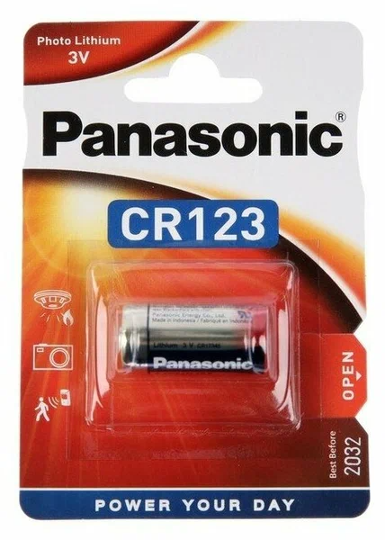 Батарейка Panasonic CR123A BL1 Wpb2M-jLhRIPfPdnqHiOT2 - фото 372563