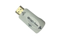 Переходник HDMI(вх) - VGA(вых) - AUX(вых), штекер-гнездо, H06 белый dh1xIU8wjIO2jFbk7byt92 - фото 58