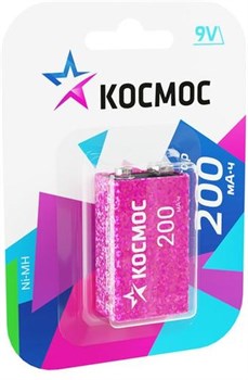 Аккумулятор Космос Крона 6F22 9V BL1 NI-MH 200mAh fXzA2WZ5gZks3qNlXoCFS1 - фото 596