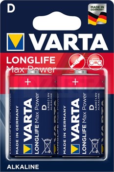 Батарейка Varta LONGLIFE MAX POWER (MAX TECH) LR20 D BL2 Alkaline 1.5V duGSkAGlgVA-dc5TpSkv82 - фото 682