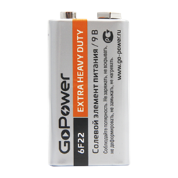 Батарейка GoPower Крона 6F22 iNIeyrt1inaMntgskTfjI0 - фото 684