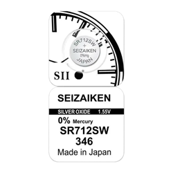Батарейка SEIZAIKEN 346 (SR712SW) Silver Oxide 1.55V sDysBb6Ri3F25KlMZZx1T2 - фото 737