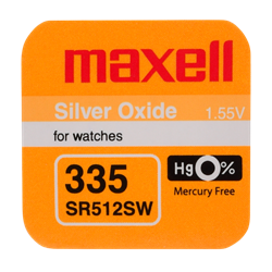 Батарейка Maxell 335 (SR512SW) BL1 Silver Oxide 1.55V 83A23ssfjXe33R0TrpFmY0 - фото 743