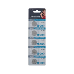 Батарейка GoPower CR1620 BL5 Lithium 3V TAPdIrn4iY70edhIj8eZK1 - фото 802