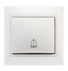 Кнопка звонка 10А белая (SBE-01w-10-B1-0) Smartbuy Венера EZSAjX76iLVD3LnJ1GFQu3 - фото 887