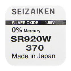 Батарейка SEIZAIKEN 370 920 Silver Oxide 1.55V zQzCnPHJhDFqIqTUyTb3g2 - фото 898