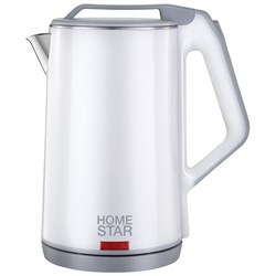 Чайник электр. HomeStar HS-1036 Белый (диск, 1,8л), 1,5кВт, двойной корпус, b7xrf90TiM7JH4voyT99-1 - фото 968
