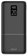 GOLF P20LCDPD/Powerbank 20000 mah/LED/PD + QC 3.0/Micro-USB/Type-C/2 USB/Выход: 5A, max 22.5W/Black yhA0Labzg7ZED24qAVY2q1