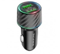 Автомобильный адаптер питания BOROFONE BZ21A Brilliant 36W QC 3.0 (черный) -tio9Q9JgqwhqXajn7llA2