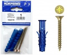 Дюбель с шурупом 12*70 (2 шт BL) (цена за уп) НАКРЕПКО 102315 aWwWHBuPh87AZtWieJgB00