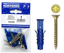 Дюбель с шурупом 6*40 (10 шт BL) (цена за уп) НАКРЕПКО 8GdqDoqjguQKLfSiWvERR1