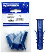 Дюбель универсальный 6*40 (20 шт BL) (цена за уп) НАКРЕПКО tyVKKpQiiFwaxrkn2khZK2