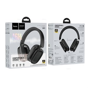 Наушники полноразмерные HOCO W51, Delightful, Bluetooth, цвет: черный bCTTi3AujD6zmSISnQRMP1