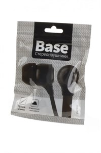 Наушники вкладыши Perfeo Base, черный, плоский кабель, PF_B4203 qTgwJ-dghm9ePKtb2IdWk2