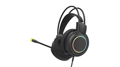Perfeo игровая гарнитура RGF EARTH черная 1,8 м, разъем 3,5 мм (4 pin) и USB (LED), переходник tOzW2Js0gUWNp1B5qNLCg2