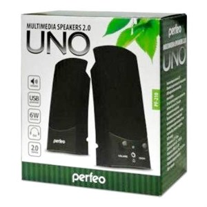 Perfeo колонки "UNO" 2.0, мощность 2х3 Вт, чёрн, USB T95Tx227jtLI5ftPnioRe3