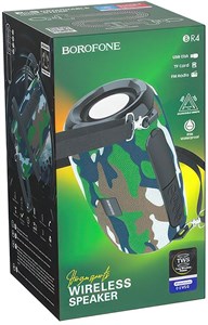 Портативная колонка Borofone BR4 bluetooth 5.0 microSD камуфляж PH9fzgY8jXZTr3FcEzH813