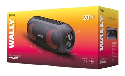 Perfeo Bluetooth-колонка "WALLY" 20W, MP3 USB, FM, AUX, MIC, TWS, LED,мощность 20Вт 6000 мАч, черная RcEVRGk3i2Q3E5cyJhWUj3