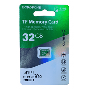 Карта памяти microSD Borofone 32GB Class10 A1 UHS-I (U3) 90 МБ/сек V10 d3dZ2lcSgEbJRQkkudZhz2
