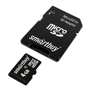 Карта памяти microSD Smartbuy 4GB Class10 10 МБ/сек с адаптером qcfiKej1hmM59MiNWS5Gm1