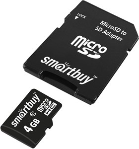 Карта памяти microSD Smartbuy 4GB Class10 hq56BBGYgqp6uAzANwSkS0