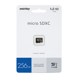 Карта памяти microSD Smartbuy 256GB Class10 UHS-I (U1) 80 МБ/сек без адаптера iWuCjnlPiQPXfPk9GULVT0