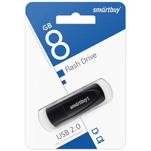 Флеш-накопитель Smartbuy Scout 8GB USB2.0 пластик черный IDXsMmg0iveYCXxluvjdl2
