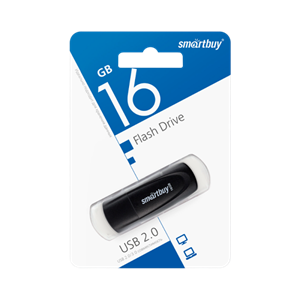 Флеш-накопитель Smartbuy Scout 16GB USB2.0 пластик черный iRZtjt1ShInAVoMKqkFPx1